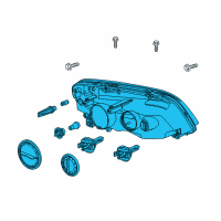 OEM 2015 Chevrolet Caprice Composite Headlamp Diagram - 92245554