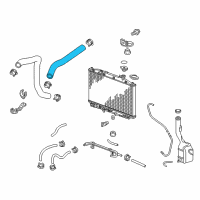 OEM Honda Odyssey Hose, Water (Upper) Diagram - 19501-RV0-A00