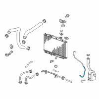 OEM 2014 Honda Odyssey Pipe, Reserve Tank Diagram - 19106-RV0-A00