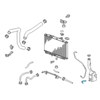 OEM Honda Tube B, Reserve Tank Diagram - 19104-RV0-A00