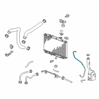 OEM 2017 Honda Odyssey Tube A, Reserve Tank Diagram - 19103-RV0-A00