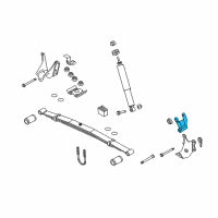 OEM 1997 Ford F-250 HD Spring Assembly Shackle Diagram - EOTZ-5776-A