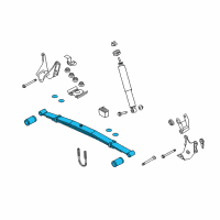 OEM 2009 Ford E-350 Super Duty Leaf Spring Diagram - 8C2Z-5560-SB