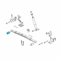 OEM 2011 Ford E-150 Leaf Spring Front Bushing Diagram - 7C2Z-5781-D