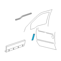 OEM 2000 Ford Excursion Edge Guard Diagram - YC7Z-7820910-AA