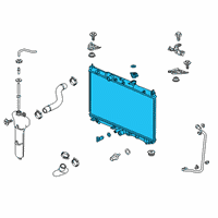 OEM Honda Clarity Radiator Complete Diagram - 19010-5WJ-A01