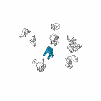 OEM 2009 Nissan Quest Engine Mounting Bracket Block, Front Diagram - 11274-7Y100