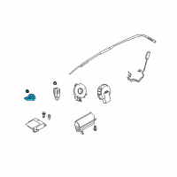 OEM 2007 Infiniti FX35 Sensor-Air Bag, Front Center Diagram - 98581-AM610