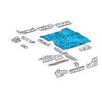 OEM Toyota Floor Pan Diagram - 58111-0C011