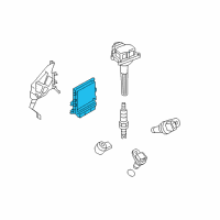 OEM 2014 Infiniti QX70 Engine Control Module Diagram - 23710-3GT0A