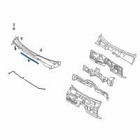 OEM 2018 Kia Stinger Weatherstrip-Hood Diagram - 86430J5000