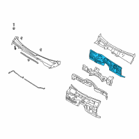 OEM 2019 Kia Stinger Panel Complete-Dash Diagram - 64300J5000