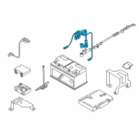 OEM 2008 BMW Z4 Plus Pole Battery Cable Diagram - 61-12-7-841-239