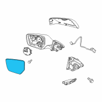 OEM 2017 Chevrolet Impala Mirror Glass Diagram - 84269177