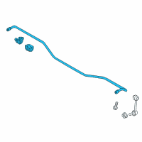 OEM Hyundai Genesis Bar Assembly-Rear Stabilizer Diagram - 55510-B1180