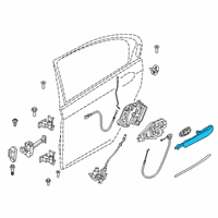 OEM 2021 BMW 740i xDrive Door Handle, Painted, Exterior Diagram - 51-21-7-472-789