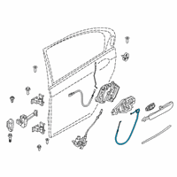 OEM 2022 BMW 740i xDrive BOWDEN CABLE, OUTSIDE DOOR H Diagram - 51-22-5-A07-7A0