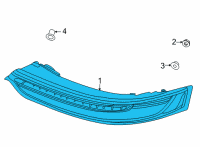 OEM Lincoln Corsair LAMP ASY - REAR, STOP AND FLAS Diagram - LJ7Z-13404-E