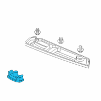 OEM 2016 Acura MDX Light Assembly, License Diagram - 34100-TZ5-A01