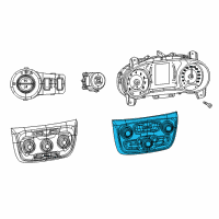 OEM 2019 Jeep Compass Center Stack Controls Diagram - 6TM13DX9AB