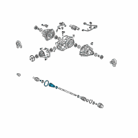 OEM 2009 Acura RL Boot Set, Outboard Diagram - 42018-SJA-003