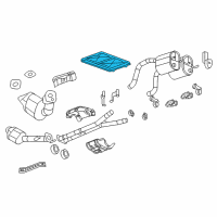 OEM 2004 Cadillac XLR Heat Shield Diagram - 10439697