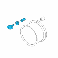 OEM 2019 Nissan Versa Tpms Tire Pressure Monitoring Sensor Diagram - 40770-3AN0D