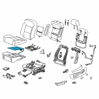 OEM 2015 Chevrolet Suburban Seat Cushion Heater Diagram - 23168136