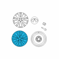 OEM 2012 Infiniti M35h "18-inch, Split 5-spoke Aluminum-alloy Wheel". 18-inch, Split 5-spoke Aluminum-alloy Wheel Front and Rear 18 x 8.0 (1-piece) Diagram - D0300-1M025