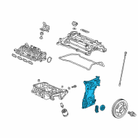 OEM 2018 Honda Civic Case Assembly, Chain Diagram - 11410-59B-000