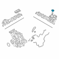 OEM 2016 Nissan Titan XD Cap-Oil Filter Diagram - 15255-EZ40A