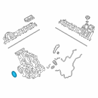 OEM 2016 Nissan Titan XD Seal-Oil CRANKSHAFT Front Diagram - 13510-EZ40A