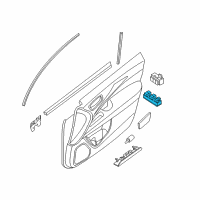 OEM Infiniti JX35 Main Power Window Switch Assembly Diagram - 25401-3JP1A