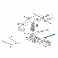 OEM 2003 Chevrolet Trailblazer EXT Rear Lower Control Arm Diagram - 15069840