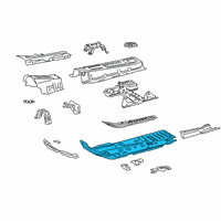 OEM Toyota RAV4 Front Floor Pan Diagram - 58111-42220