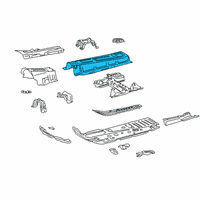 OEM 2019 Toyota RAV4 Center Floor Pan Diagram - 58113-0R050