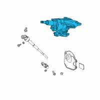 OEM 2010 Acura ZDX Sub-Assembly, Steering Column Diagram - 53260-SZN-A01