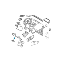 OEM 2009 Nissan Rogue Socket & Bulb Diagram - 24860-JM01A