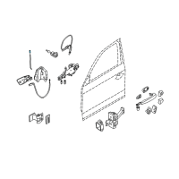 OEM BMW M3 Operating Rod, Door Front Left Diagram - 51-21-7-059-905