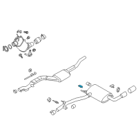 OEM 2015 BMW X3 Bracket For Rear Silencer, Left Diagram - 18-20-7-619-913