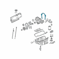 OEM 2007 Chevrolet Impala Front Cover Gasket Diagram - 12604474