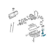 OEM 2008 Chevrolet Impala Oil Pump Diagram - 89017753