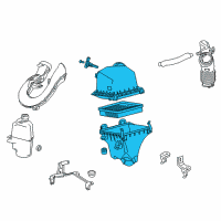 OEM Toyota RAV4 Air Cleaner Assembly Diagram - 17700-36340