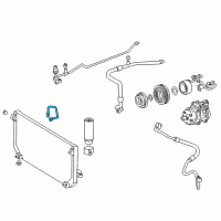 OEM 1998 Toyota Corolla AC Hose Diagram - 88726-02040