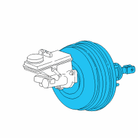 OEM Lincoln LS Power Booster Diagram - 5W4Z-2005-B