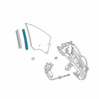 OEM 2010 Lexus SC430 Weatherstrip, Quarter Window, Front RH Diagram - 67873-24011