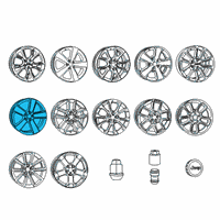 OEM 2015 Jeep Grand Cherokee Aluminum Wheel Diagram - 5LD111Z0AB