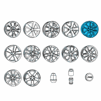 OEM 2015 Jeep Grand Cherokee Wheel Alloy Diagram - 1VH40DD5AB