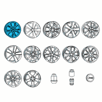 OEM 2015 Jeep Grand Cherokee Aluminum Wheel Diagram - 1WB011ZGAB