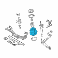 OEM 2007 BMW Z4 Front Coil Spring Diagram - 31-33-6-757-781